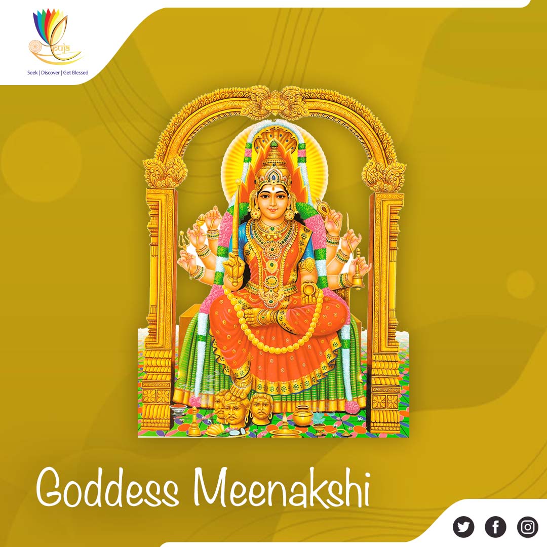 ePujaServices's tweet photo. Goddess #Meenakshi is an #Avatar of the Hindu Goddess #Parvati. She is also known as Goddess #Angayarkanni. https://t.co/PEESKAWXeK