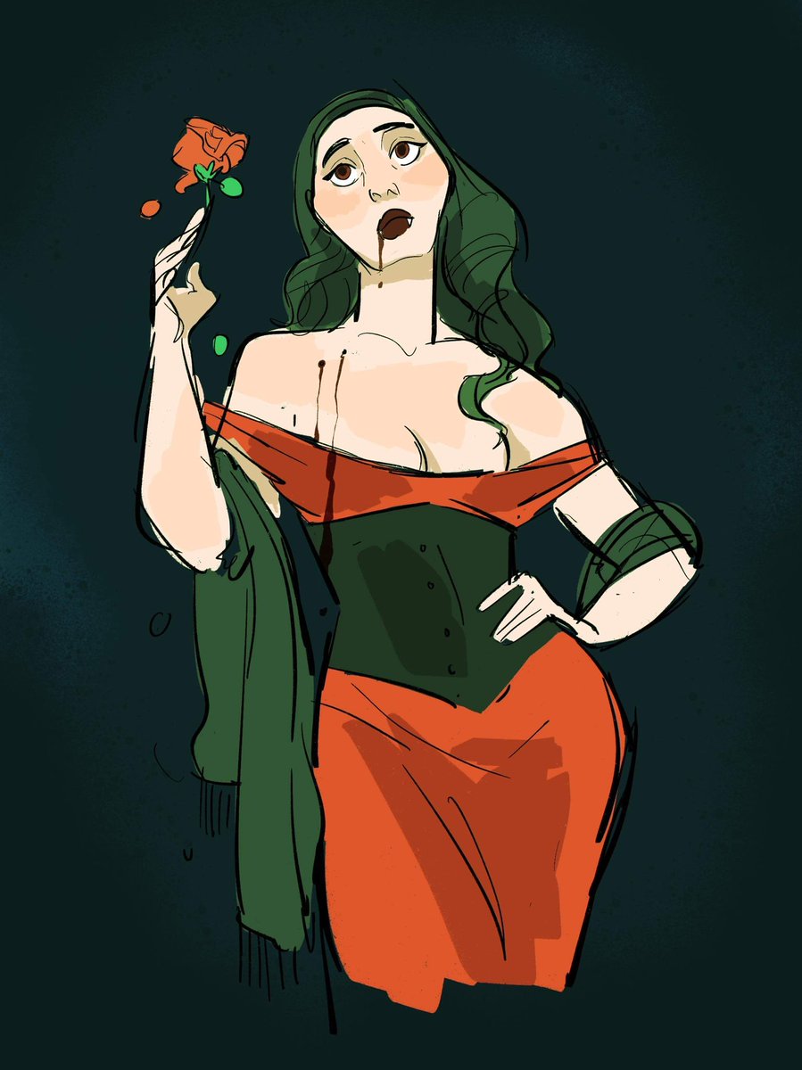 Samstyle's tweet photo. could I resist a vampire figure drawing theme? Absolutely NOT https://t.co/JNO7l3JCyA