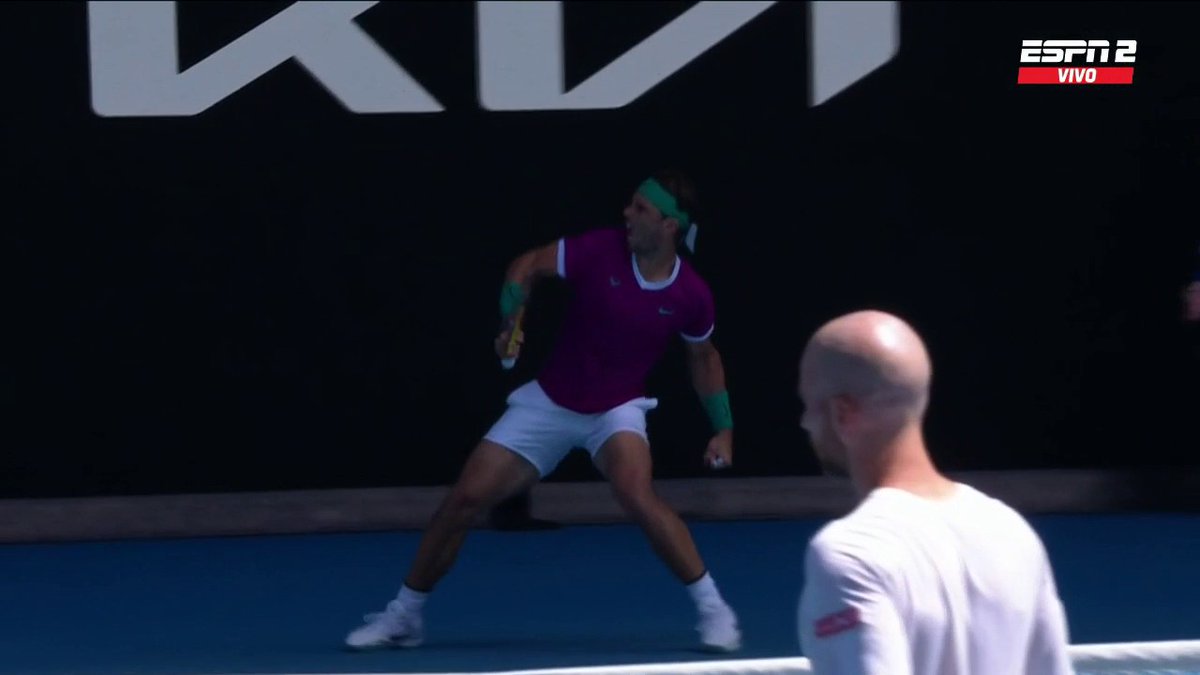 ESPNtenis's tweet photo. RAFAEL NADAL. 🔥

#AusOpen https://t.co/ceLYANwev1