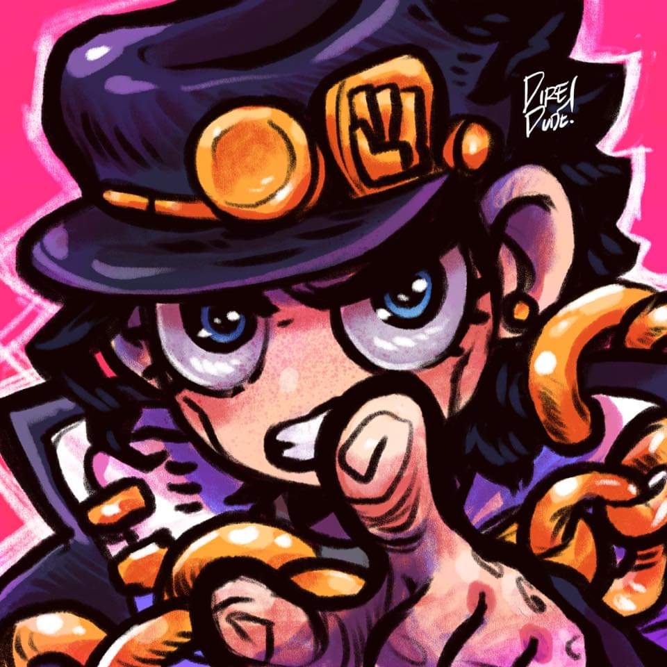 diredude's tweet photo. Hello twitter, I'm back. Also been watching alot of #JJBA. 👊👊👊👊 https://t.co/QqmRjrmMCe