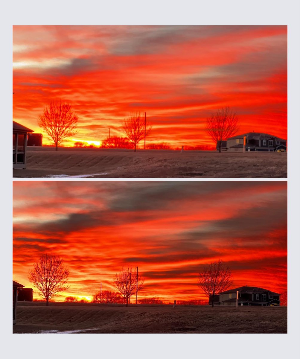 Chiefs red an gold sunset in KC tonight. The sun is setting on the Bills !  GO CHIEFS! <a href="/gmfb/">Good Morning Football</a> <a href="/PSchrags/">Peter Schrager</a> <a href="/KyleBrandt/">Kyle Brandt</a> <a href="/heykayadams/">Kay Adams</a>