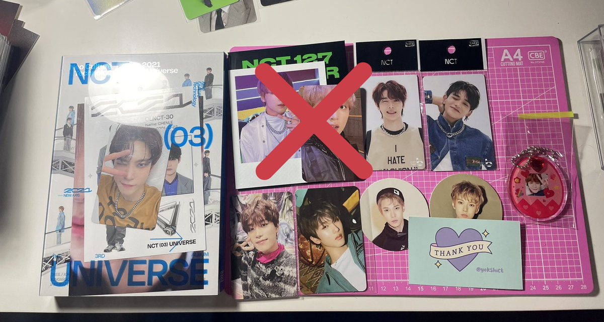 bbyhyuckie_'s tweet photo. [ help rt | wts | sharing ] 
bulk nct set K from @yokshict 

total : RM 220
postage : RM8 WM | RM 16 EM
claim date : 26 / 1 / 2022

dm to claim !
price for individual items below is under this tweet ⬇️
#pasarNCT #pasarNCTmy #mynctjual https://t.co/vOQC8SeEzh