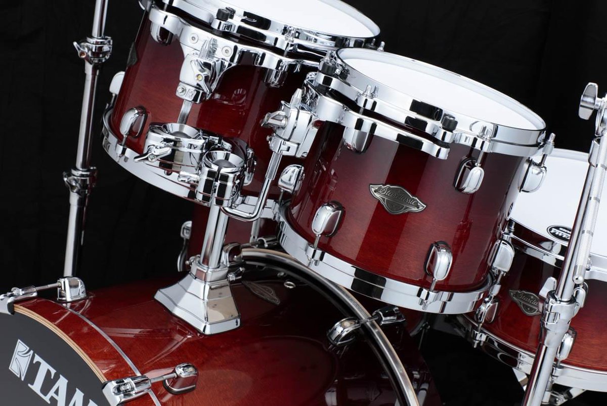 TAMAofficial's tweet photo. Check out this "Dark Cherry Fade" lacquer finish, offered exclusively on the Starclassic Performer series. https://t.co/8ryoVcaYJ2