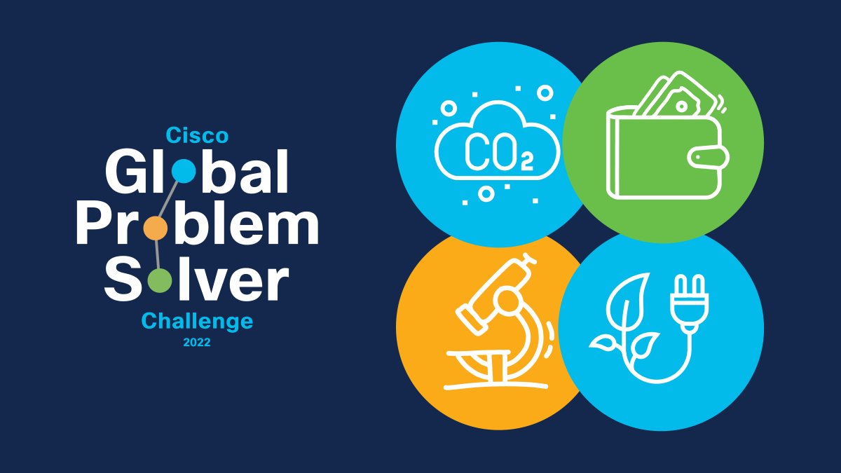 womenintechmv's tweet image. How can your early-stage innovative technology solution solve the world’s most pressing social and environmental problems?
@CiscoChallenge is calling All #TechForGood Startups with $1 Million USD in Prizes
#GlobalProblemSolverChallenge
Register: cisco.innovationchallenge.com/cisco-global-p…