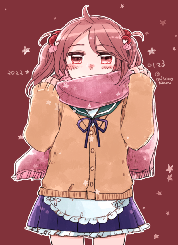 漣(艦これ) 「さざなみさんにマフラーあげたい。 」|みその🍥休憩中🐰🍓🌸のイラスト