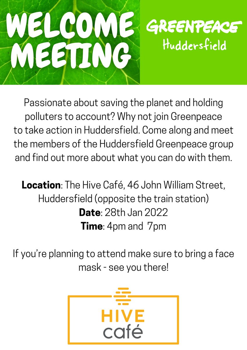 Greenpeace Huddersfield (@huddsgreenpeace) on Twitter photo 