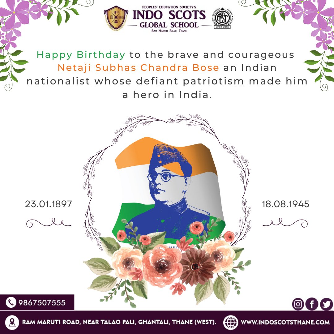 Leaders like Netaji are the source of inspiration. Wishing You Happy Subhas Chandra Bose Jayanti!
.
.
Tags 🏷️
#SubhashChandraBose #NetajiSubhashChandraBose