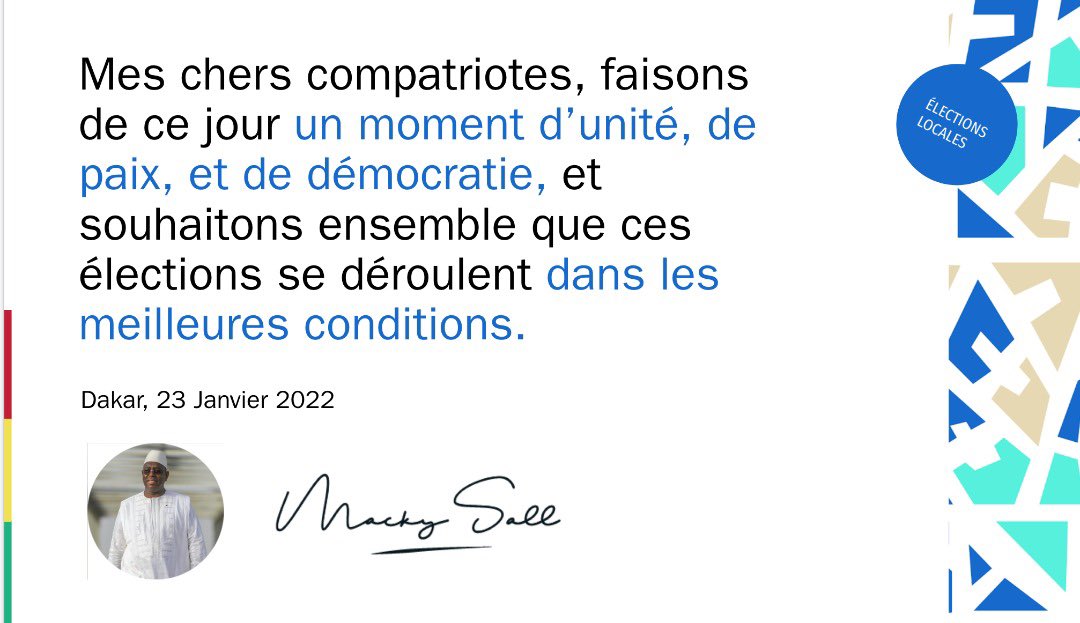 Macky Sall tweet media