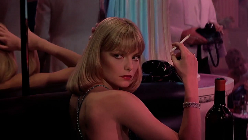 Michelle Pfeiffer in Scarface. 