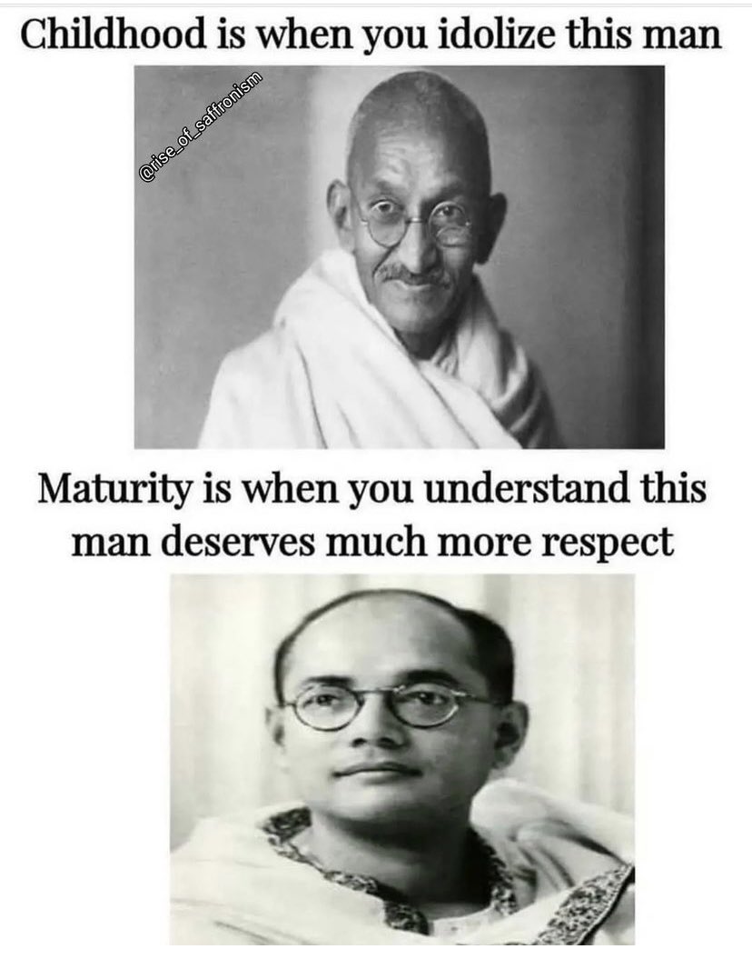 VlKAS_PR0NAM0's tweet photo. Freedom is not given, it's taken.. remembering the ‘real’ father of Nation on his Birth Anniversary🇮🇳🙏 https://t.co/H8lQzOspqC