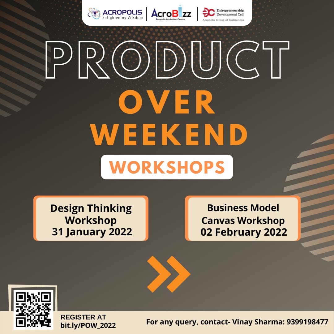edc_acropolis's tweet photo. Implement 'Design Thinking' &amp; create 'Business Model Canvas' for your #idea to convert it to a profitable #product! 

Register: https://t.co/fyB1vQdFVQ

Last date to register: 23rd Jan, 2022 https://t.co/Hj2Yp4EW58