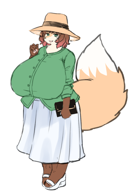 マドカママの立ち絵案とアンちゃんの立ち絵案(改)です #キのせい 