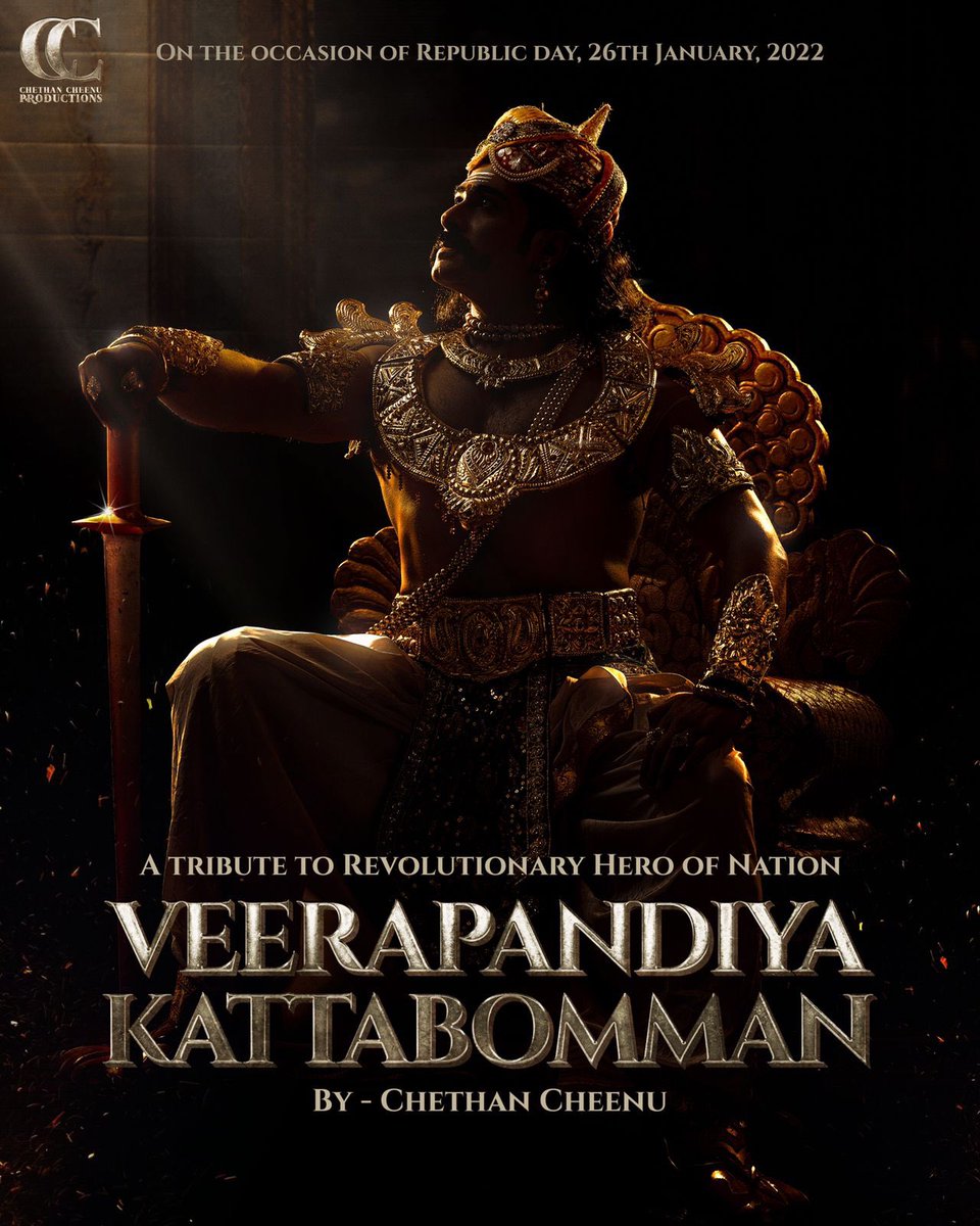 ccproductions04's tweet photo. #OneActor12MakeOvers #PreLooks
On the occasion of #RepublicDay 
A TRIBUTE TO REVOLUTIONARY #HERO’s
#VeerapandiyaKattabomman #UdhamSingh
Recreated By Aspiring#Hero
@ChethanCheenu 
#ccproductions04
@onlynikil @ursvamsishekar @manjugopinath @HarishVN1 @premjhangiani #jaihind https://t.co/VZIbKYL9GX