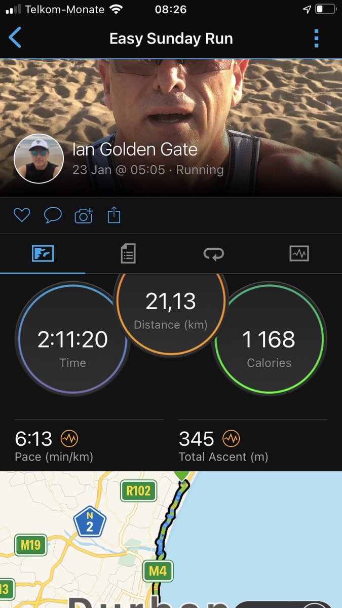 CoachOneTime's tweet photo. A gentle start to an awesome Sunday… after yesterday’s 90km ride. 1st 21km training run for 2022 complete. #RunHeiferRun🐮 https://t.co/CY6dfgSziv