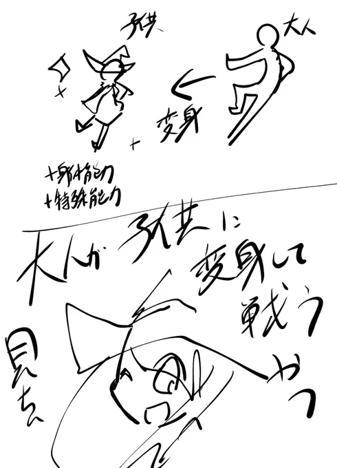 大人が子供に変身してガチガチのバトルする漫画見たい
死ぬほどえぐくなりそう
良い
見た目と言動合わないの良い 