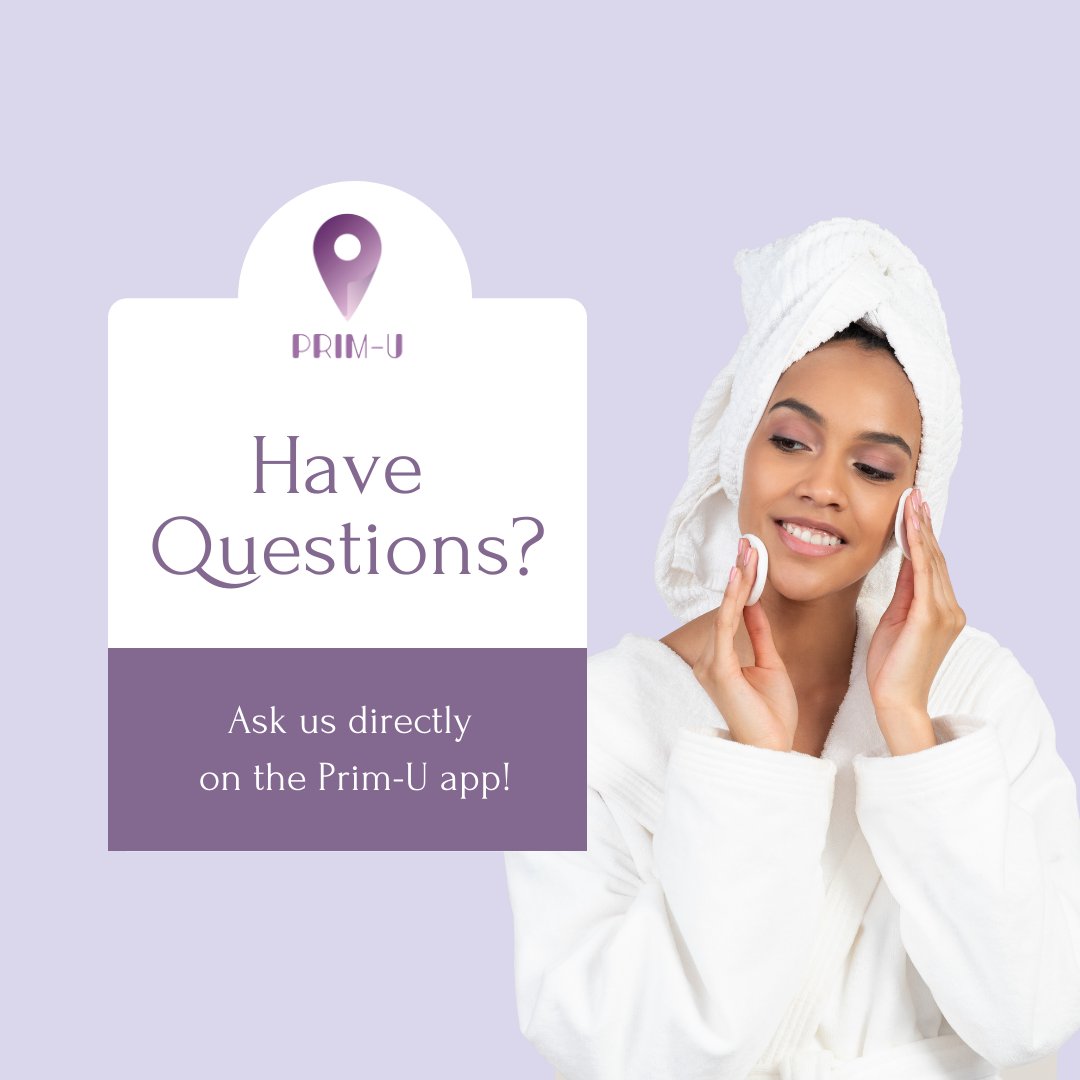 Prim_UApp's tweet photo. Ask all of your questions on our app! 
.
.
.
#beauty #beautician #app #book #beautymakeup #nails #nailtechnician #massage #hair #makeup #skincare #skincareroutine https://t.co/BQM6T00Hu6