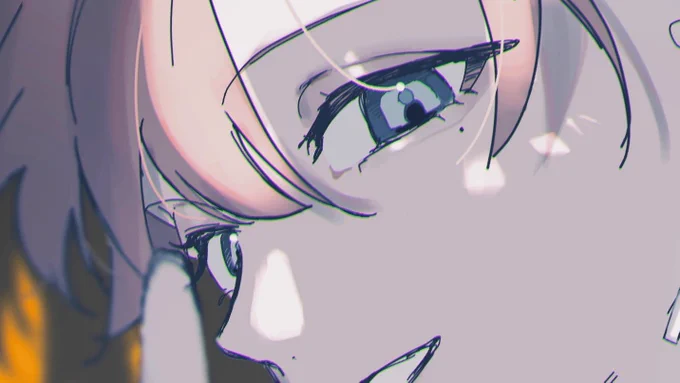 メイクしてるっぽく描くの大好きマン 