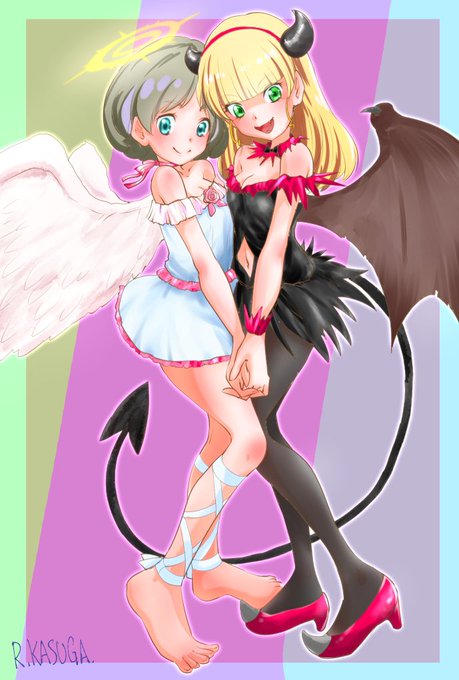 #女の子二人のイラストを貼る見た人もやる
ラブライブばっかりやんけ 