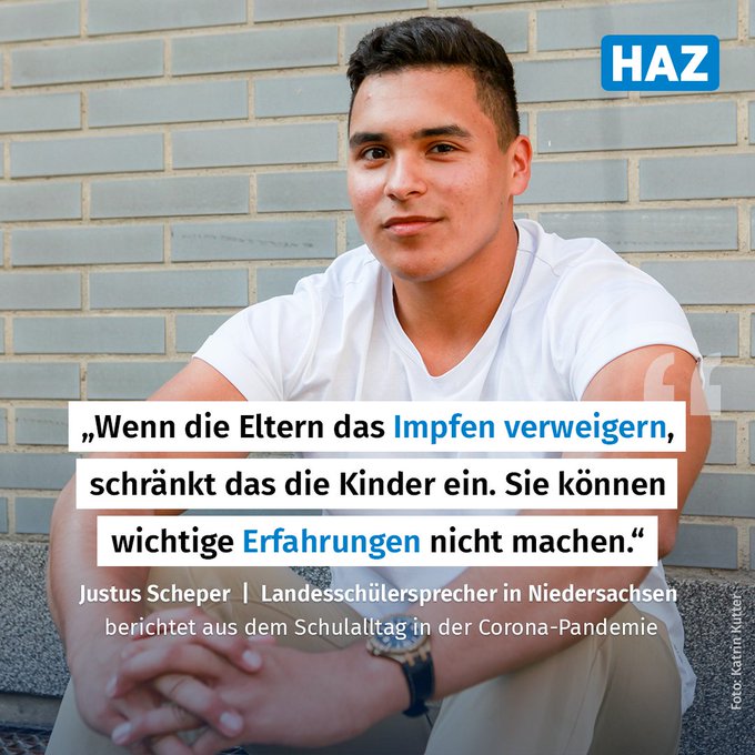Wie genervt sind Jugendliche in Niedersachsen vom #Corona-Schulalltag? 😷 Wir haben dar&uuml;ber mit Landessch&uuml;lersprecher<a href="/tag/corona"class="tags"><span>#corona</span></a>