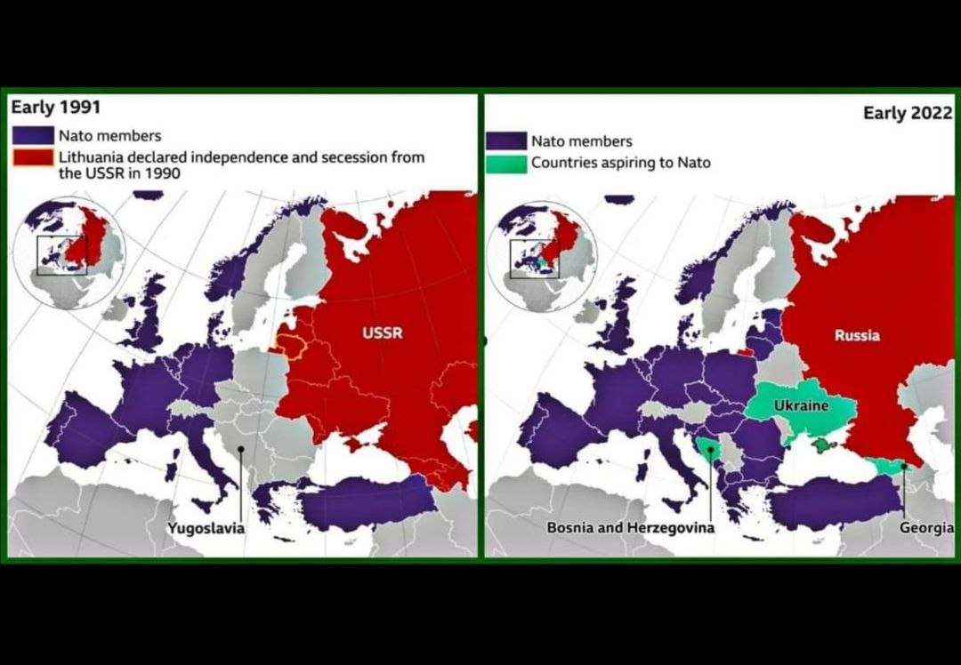 Вступит ли в войну с нато. Карта НАТО 2022. НАТО В 1991 году карта. Карта расширения НАТО. Карта НАТО 1991 И 2022.