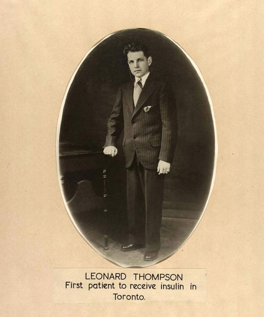 📆 Today marks 100 years since Leonard Thompson, the first person to be treated with insulin, was given his second dose of insulin with successful results. For the first time in history - type 1 diabetes was not a death sentence 🙌 (1/4)