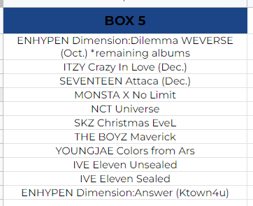 7FILMSSHOP's tweet photo. #7FILMSupdates
list of albums that were picked up today from our warehouse in Korea!
ETA: 3-4WEEKS
for more updates pls check out masterlist daily for the status of your items! <3 https://t.co/D9xOFTrAfY