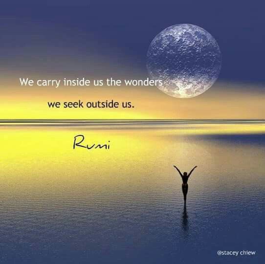 Dianne__LadyD's tweet photo. We Carry Inside Us The Wonders We Seek Outside Us. ~ Rumi 

#quoteoftheday 
#PositiveVibesOnly 
#wisewords 
#NoteToSelf 
#JoyTrain 
#ThinkBIGSundayWithMarsha https://t.co/HRLKmd2LgI
