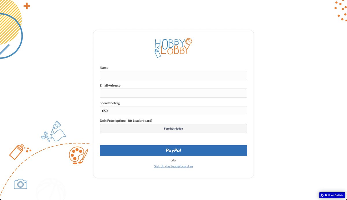Matthia74941374's tweet photo. Yesterday I've built this donation platform at a social-impact hackathon I'm attending. #buildinpublic

Just took me a few hours to build this with @bubble (including Paypal). At the moment  donations are done manually over a PDF - this is a huge improvement. 

NoCode = Leverage https://t.co/TR6YOLPEVC