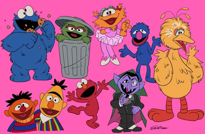 Sesame Street gang 