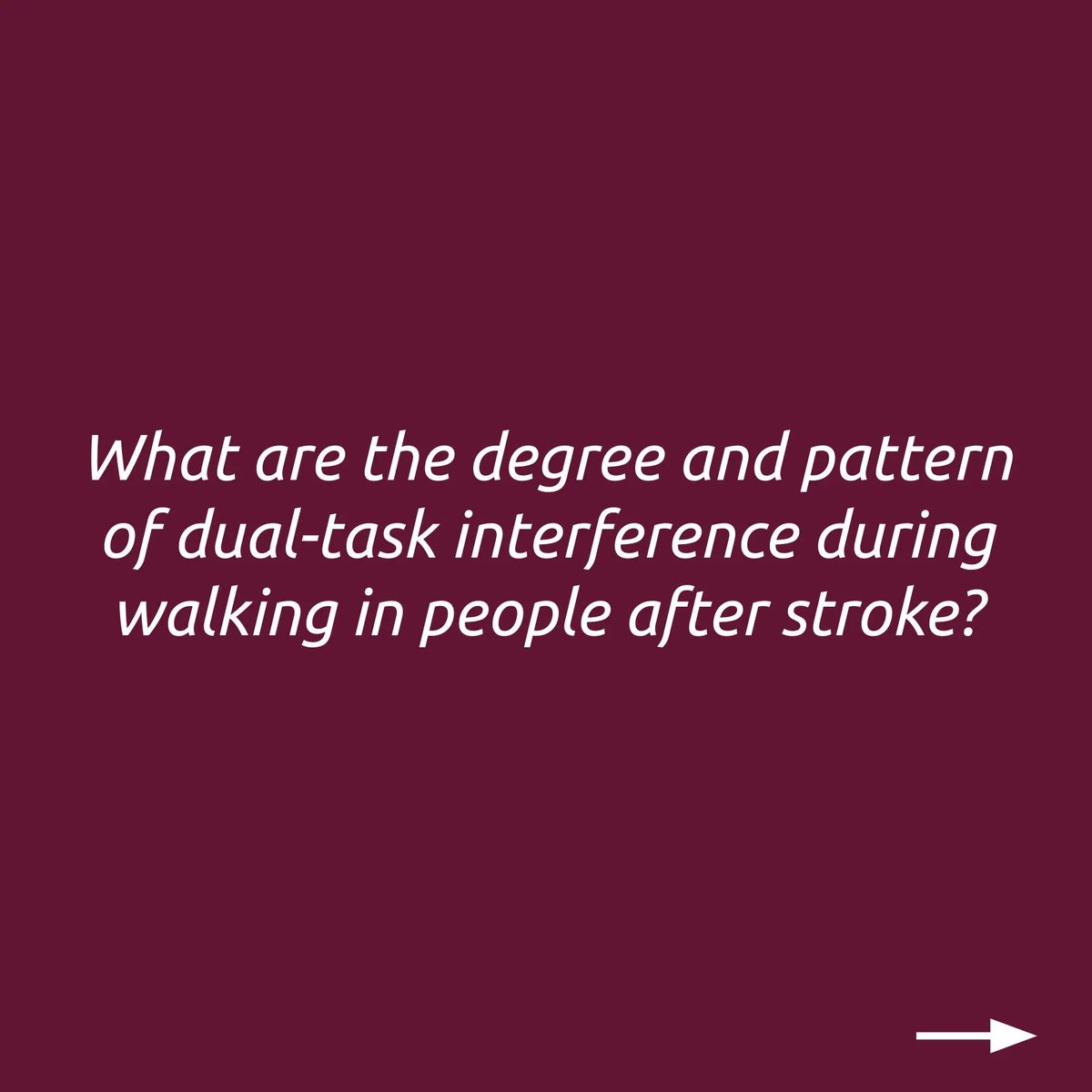 evbasedphysio's tweet photo. Dual-task interference during walking in stroke. What are the degree and pattern of dual-task interference during walking in people after stroke?

- J Physiother 2022: https://t.co/dcJdQiNbgM
(Aging &amp; Chronic Diseases)

#Stroke #Dualtasks #Walking #Gait #Gaitanalysis https://t.co/3HKBxtRX09