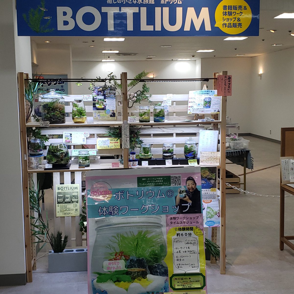 vfk12_fuji123's tweet photo. 奥さんに誘われ 岡島で開催中の #BOTTLIUM の体験ワークへ
#てっちゃん先生 の教室は、小学生連れの家族2組と、我が夫婦
小学生と一緒に体験😁💧
我らの作品も、LEDでライトアップすると、なかなか良い感じ🤗
ボトルの中には、アカヒレ(魚)と貝が同居中
癒される~😌 https://t.co/qGsfpMEL5M