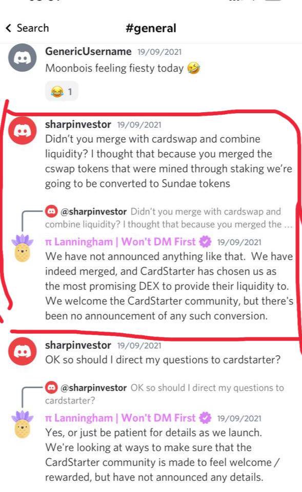 honorthedeal's tweet photo. @SundaeSwap Explain? 🤔 @IOHK_Charles @CardStarter $ADA $CSWAP https://t.co/iGySC7LUyI