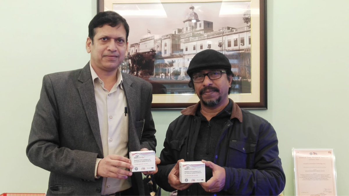 DDNewslive's tweet photo. CSIR-CDRI Scientists Developed Indigenous RT-PCR kit “Om” for #Omicron Variant.
#COVID19 
@CSIR_IND 
@CSIR_CDRI 
@tapasjournalist 
Read more: https://t.co/V3lOwSkXZf https://t.co/qZ7N3jJrrl