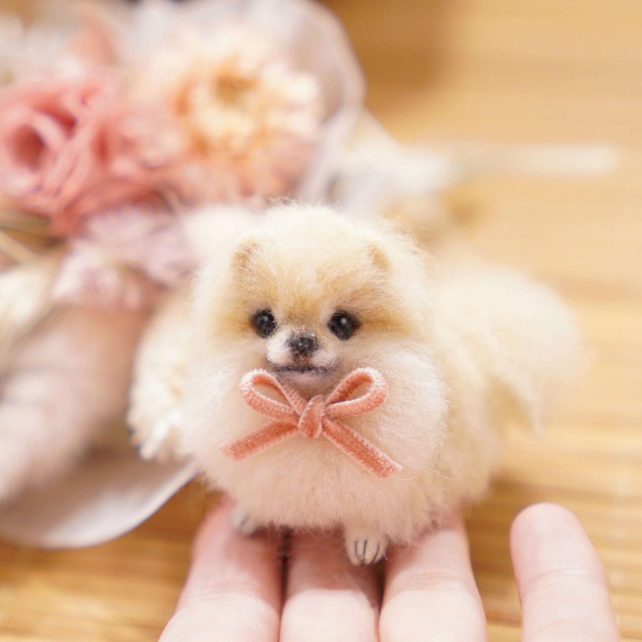 有名ブランド 羊毛フェルト ポメラニアン 猫 キジトラ ぬいぐるみ 人形 Whatisagpo Com