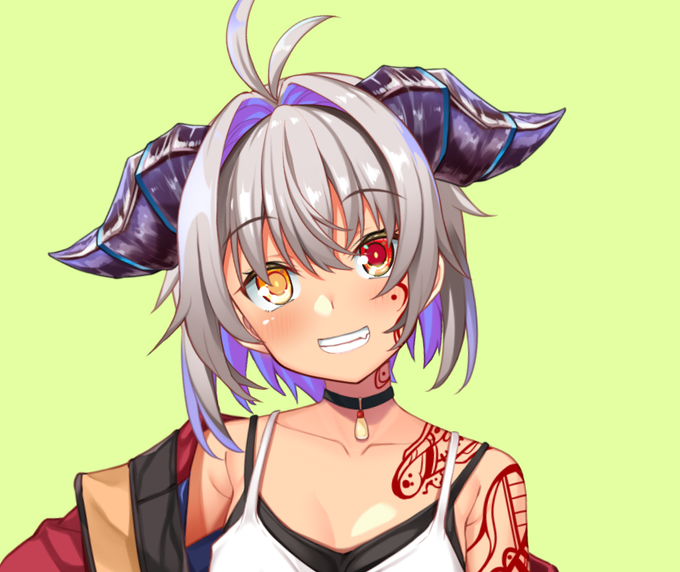 今更角の色っていうか塗りをどうにかしたくなってきたんだけど反転複製してるからモデル側に反映させるのめんどくさくて悩んでいる 