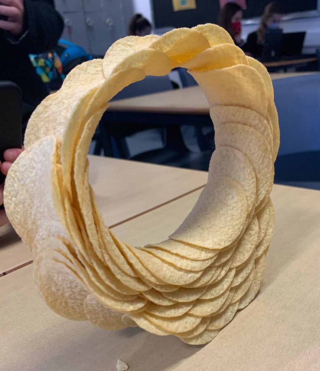 MathsRps's tweet image. Artful Maths is back on tomorrow lunch in M2!

Here’s some of the amazing creations from last term! #pringlechallenge #Origami #curvesofpursuit #Maths #art #rps