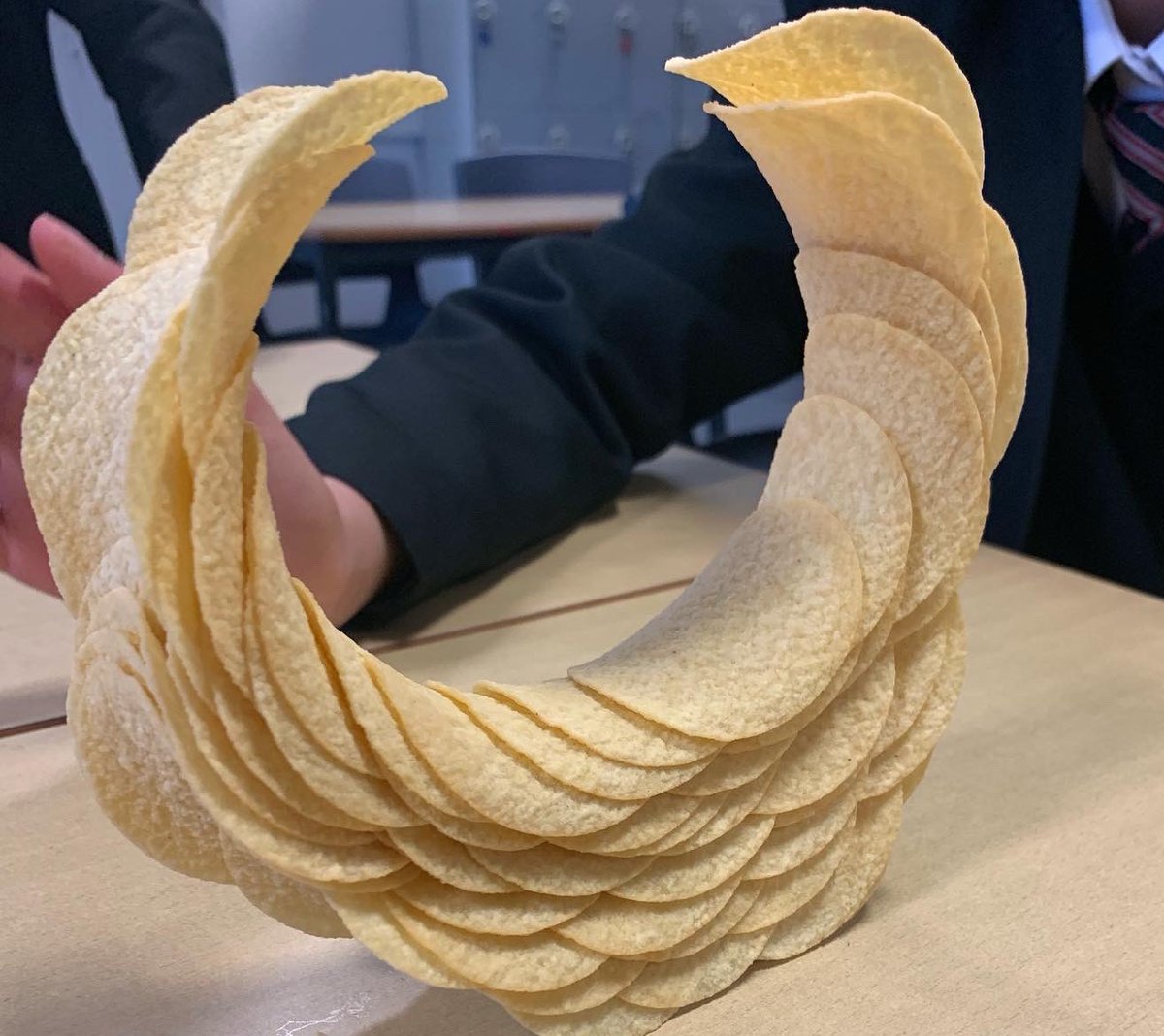 MathsRps's tweet image. Artful Maths is back on tomorrow lunch in M2!

Here’s some of the amazing creations from last term! #pringlechallenge #Origami #curvesofpursuit #Maths #art #rps