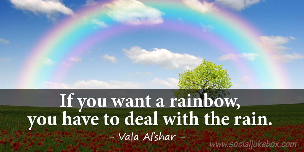 test Twitter Media - If you want a rainbow, you have to deal with the rain. - "@ValaAfshar  #quote
#mondaymotivation https://t.co/fYIvUxSUNx