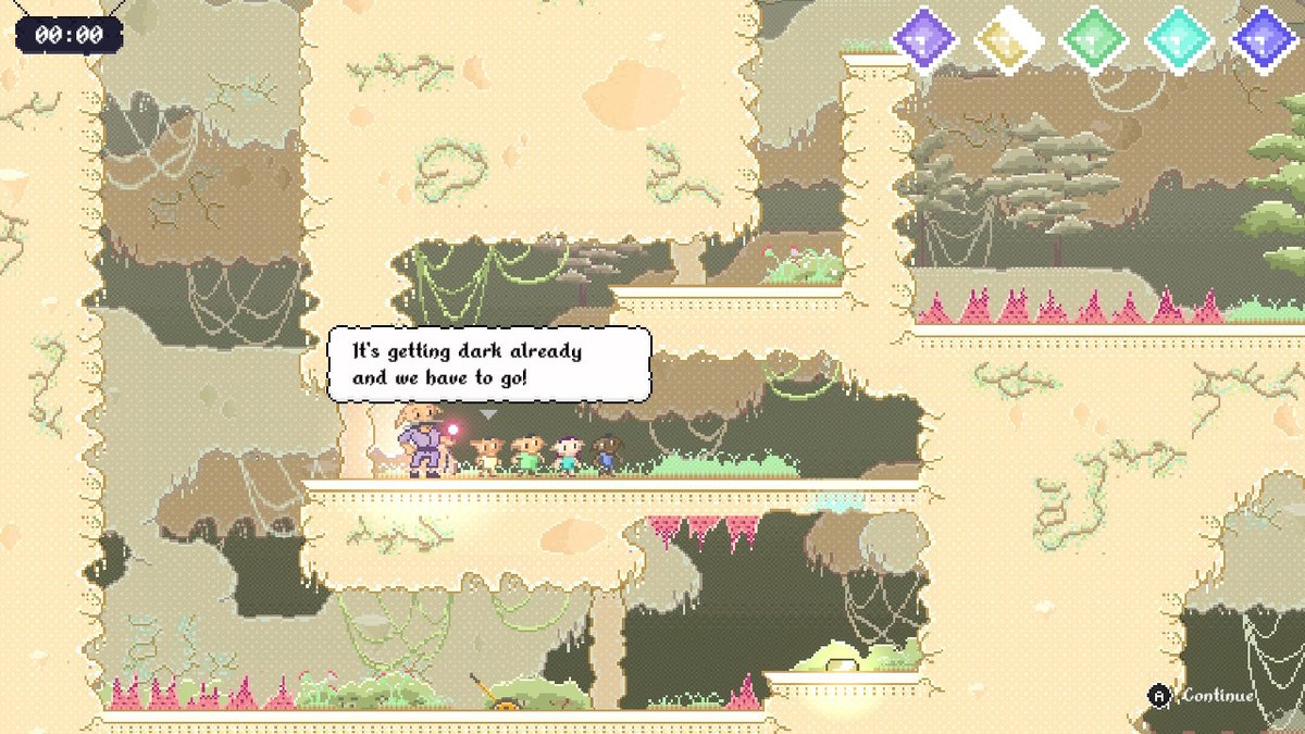 Jaconian's tweet photo. New set of stages in "The Present Time," nearing the end. #DobosHeros by @Colossus_Game &amp; @GramikGames for #IndieSelect https://t.co/D9Njj6WR5w