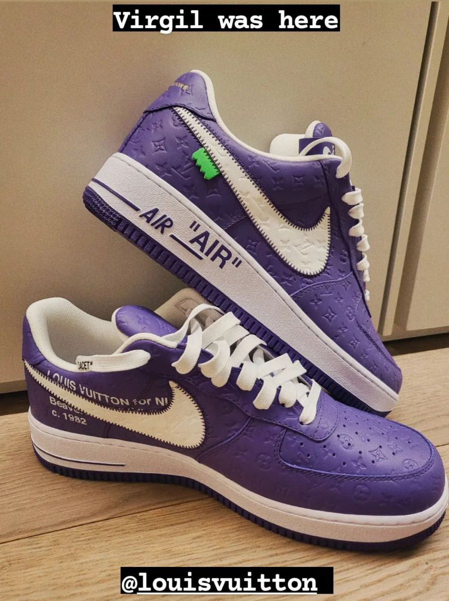 louis vuitton nike purple