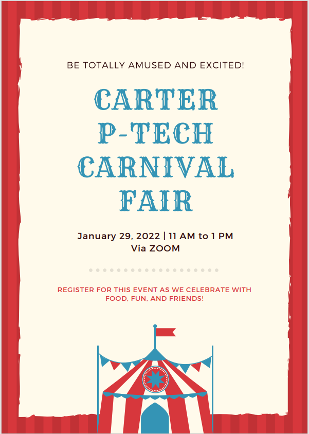 CCA_CarterHS's tweet image. 🎪 Join us Saturday, January 29th, for our LAST recruitment event of the year! The Virtual Carnival Party in a Bag for the Class of 2026!
Register ➡ eventbrite.com/e/carnival-par…