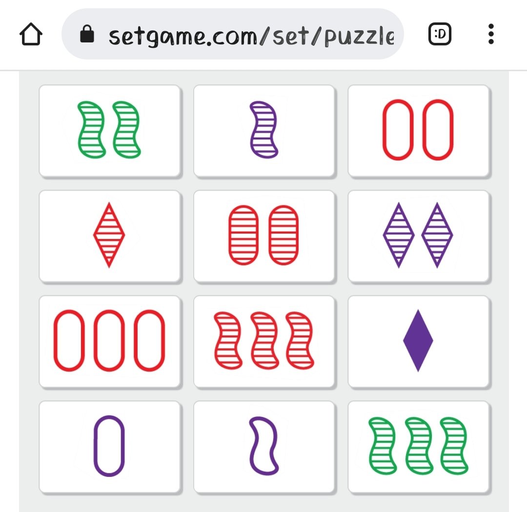You completed today's puzzle, setgame.com