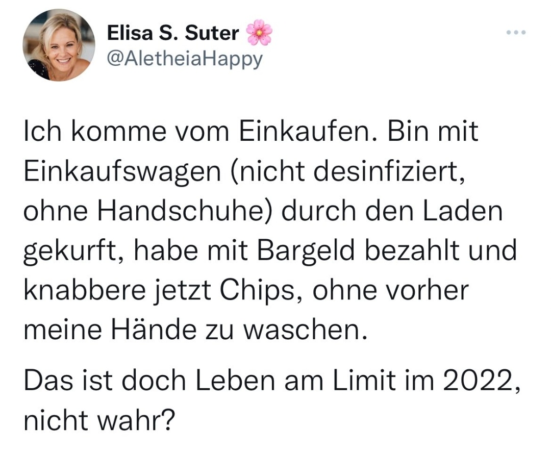 Nee, unhygienisch, du Ferkel. Auch vor Corona schon.