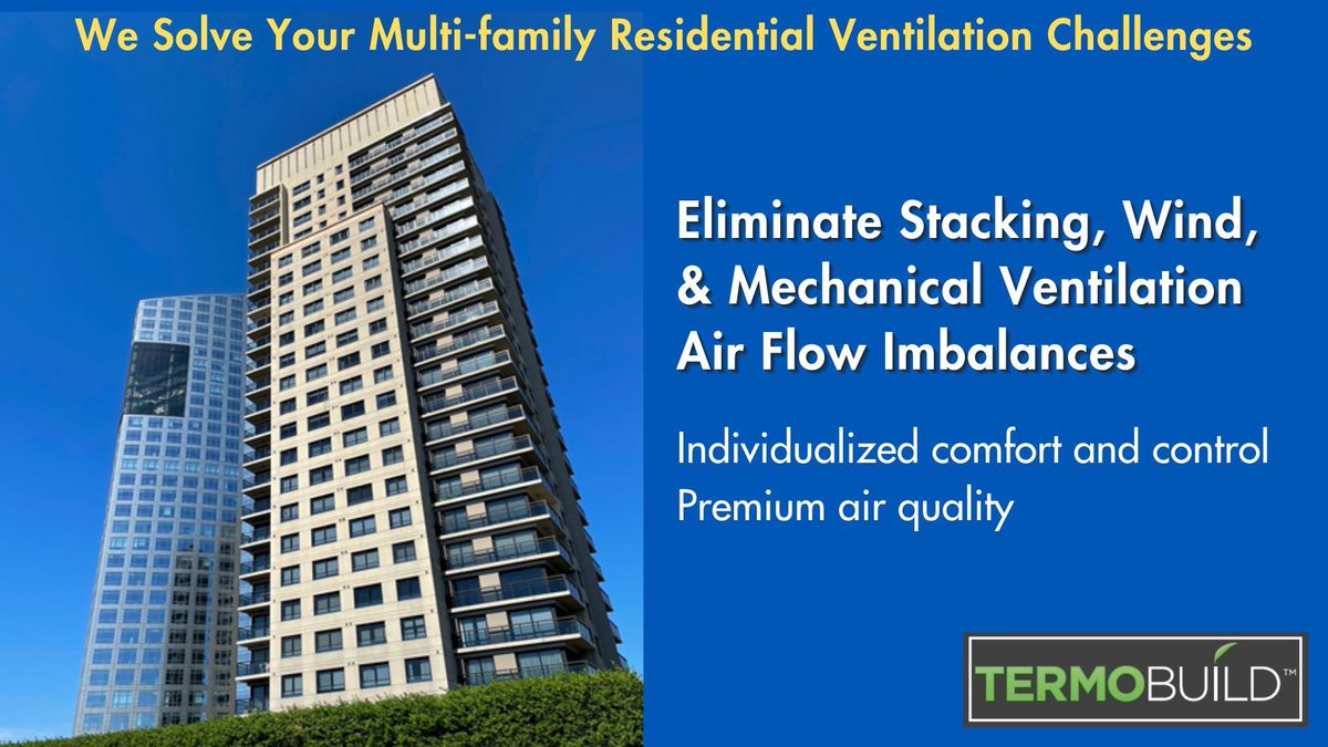 NetZero360's tweet image. Newer, more airtight buildings have less tolerance for poorly designed ventilation systems. 

Our Integrated Ventilation engineering design solution addresses issues that are specific to your preferred design.
#Prototype #Windows11