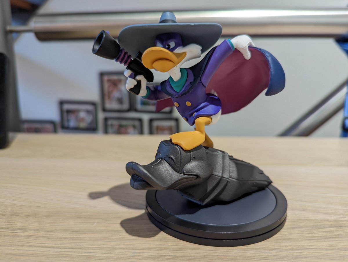 travelttmagic's tweet photo. Just received my #QFig figurine of Darkwing Duck and it looks great! #Ducktalks https://t.co/KfDt5ex2hV