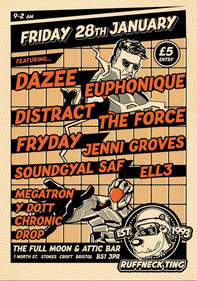 5 DAYS TO GO !!!💥💥💥And we are back @atticbarbristol 🔥🔥...and what to expect ? check out the amazing DJ’s on our line up❤️🔥❤️🔥 see you on the dance floor next Friday! #ruffnecktingevents #originaljunglists #foundationjunglists #dnbbristol #bristoljungle #ruffnecktingrecords