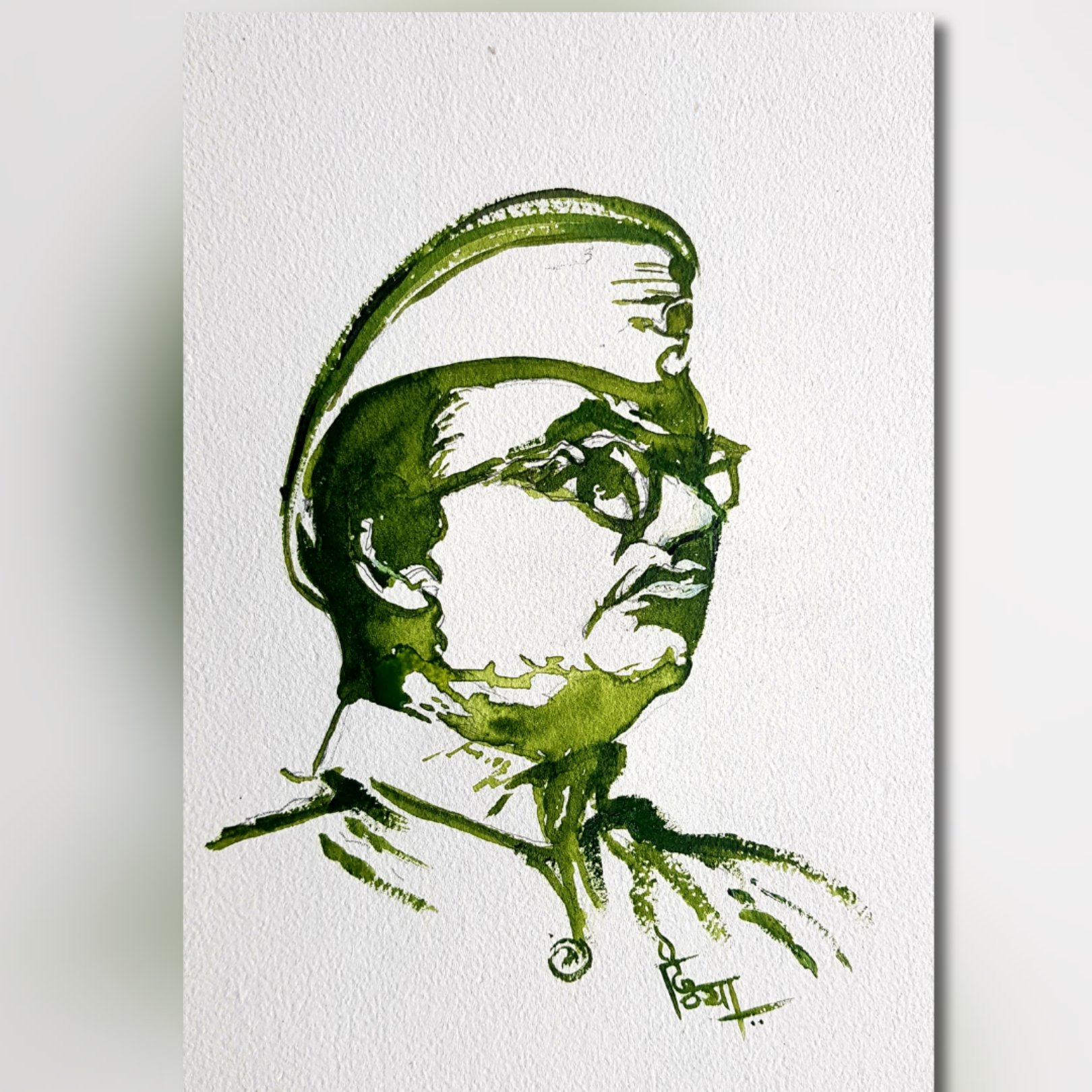 Download Intricate Charcoal Sketch of Freedom Fighter Netaji Subhash  Chandra Bose Wallpaper | Wallpapers.com