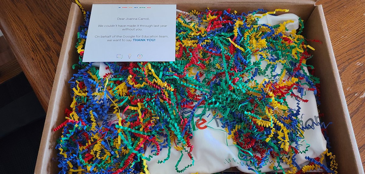 What a wonderful and thoughtful gift! Thank you Google for Education Team and <a href="/mayyoulee/">May Jue</a>! 
#GoogleET #GoogleEI
