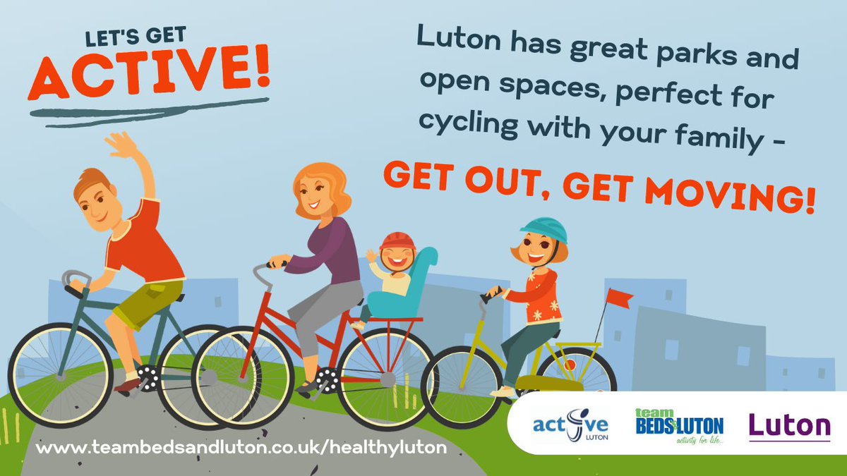 Did you know getting active with your family is a great way to have fun and move more, why not come down to one of Luton's local parks or see what’s on offer locally- teambedsandluton.co.uk/healthyluton – whatever you decide, there’s something for everyone. 
#LutonLetsGetActive #HealthyLuton