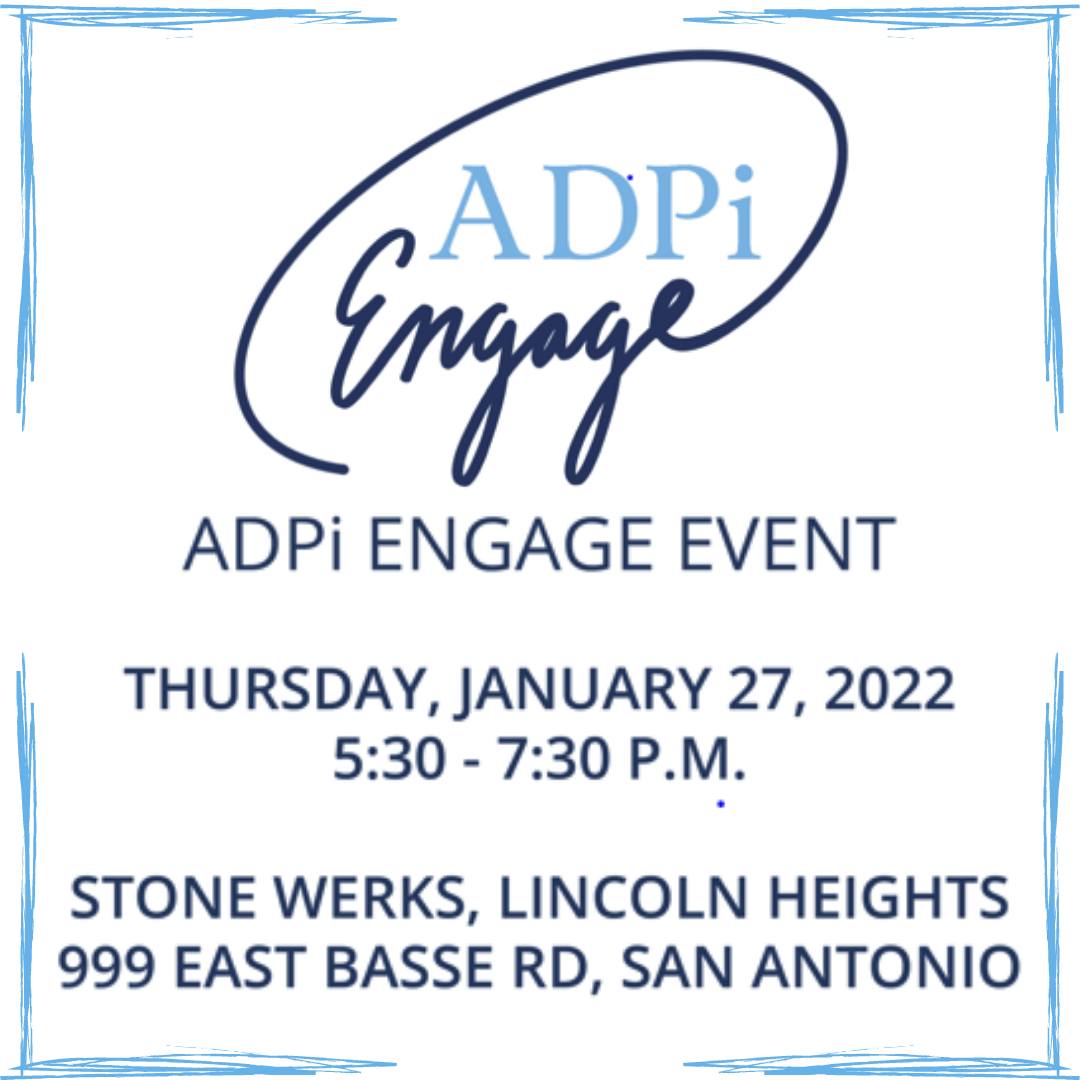 ADPiSATX's tweet photo. ADPI sisters in the San Antonio area ~ please come and meet your local sisters! Learn ways to get involved or just to enjoy an evening of sisterhood. All ADPis are welcome <> 
DM to RSVP to our exciting event! https://t.co/Jdrewuds9B
